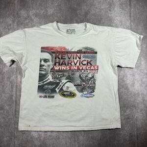 Chase Authentics Kevin Harvick 2015 Las Vegas Win‎ NASCAR Mens XL White T-Shirt